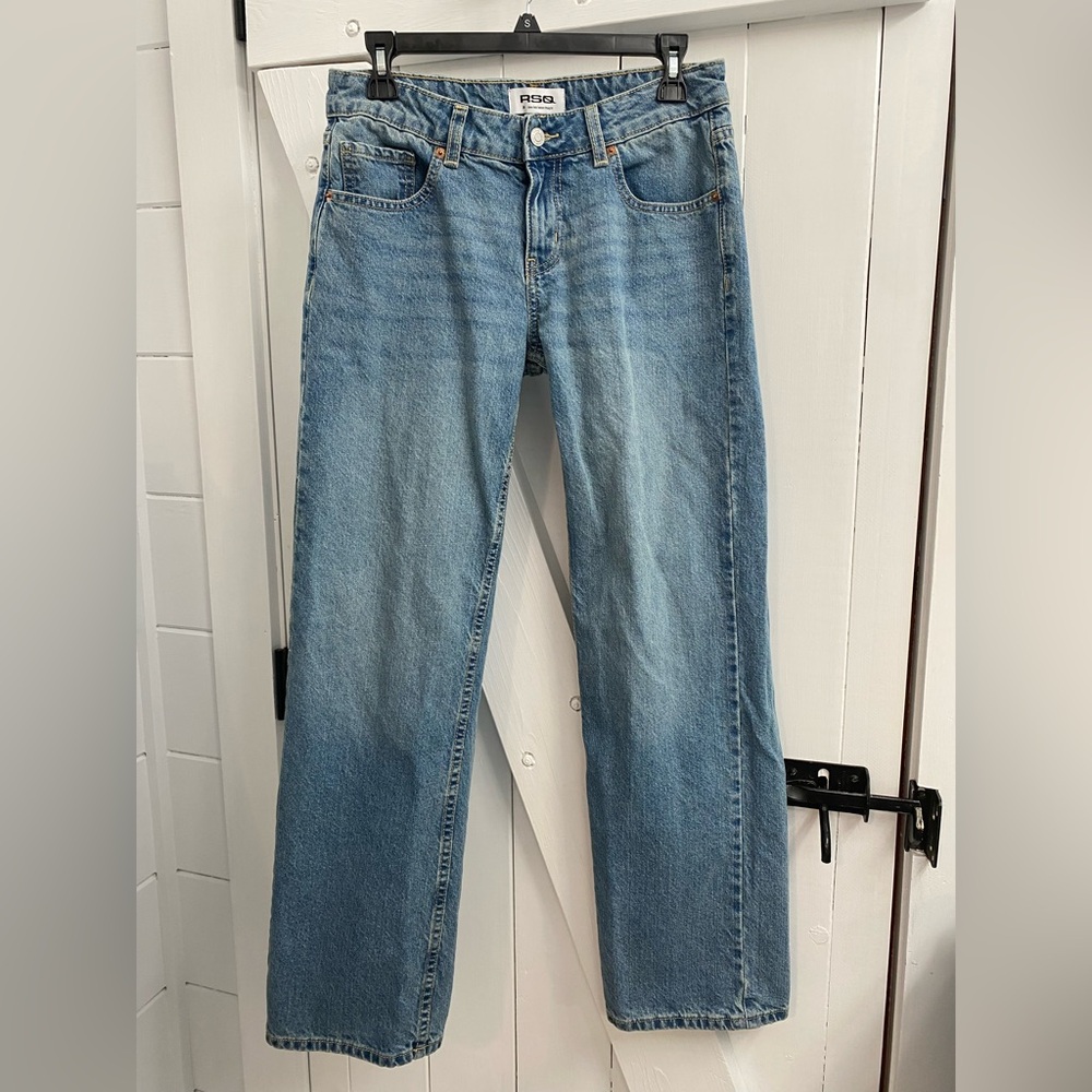 RSQ Light Blue Low Rise Loose Straight